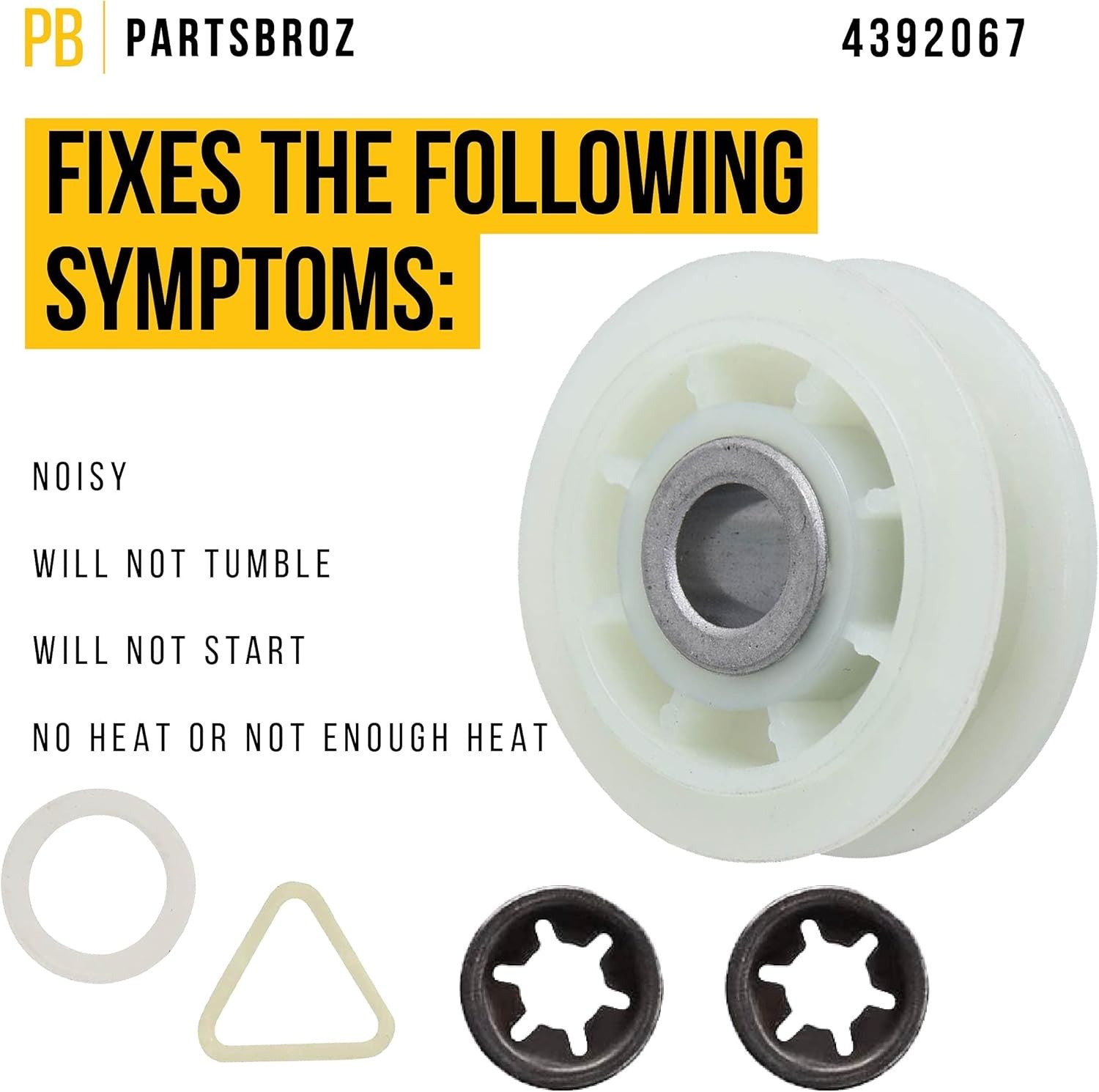 new PartsBroz 4392067 Dryer Repair Kit for Whirlpool As shown in the picture PARTSBROZ - KOEEK