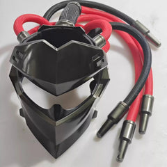 Overwatch OW Genji Helmet FRP Mask Wearable Adult Mask Halloween Cosplay Props 07FC0E-D4 - KOEEK