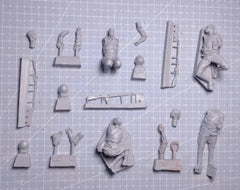 1/35 Resin Model Kit Wounded And Killed Soldiers 4 Figures Unassembled Unpainted 07FC0E-D4 - KOEEK