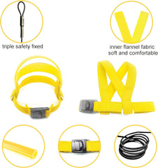 new Bird Harness with Buckle Clip and a Leash, Easy to Wear for S, Yellow 07FC0E-D4 - KOEEK