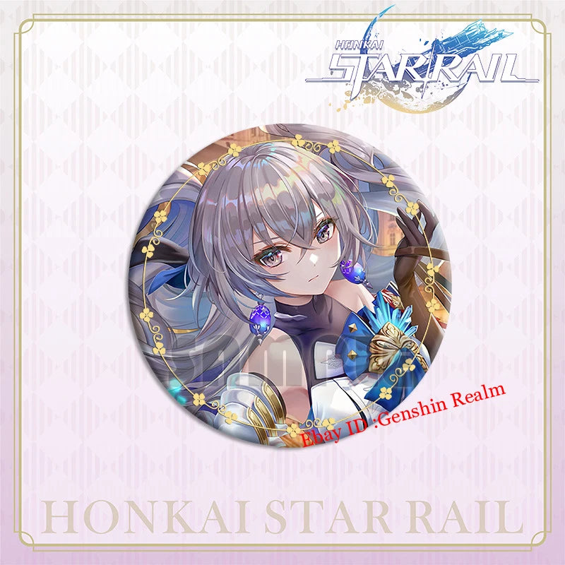 Anime Honkai: Star Rail Figure Metal Pin Brooch Badge Art 6Pcs/Set Display Gift 07FC0E-D4 - KOEEK
