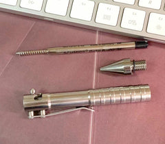 EDC Solid TC4 Titanium Alloy Pocket Ball Pen Office Signature Pen Portable Pen EDC - KOEEK