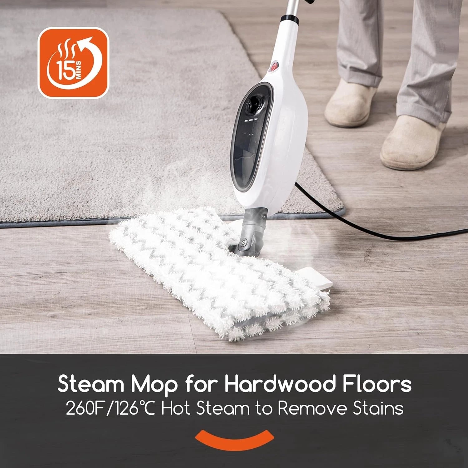Steam mop, specially designed for floor cleaning 07FC0E-D4 - KOEEK