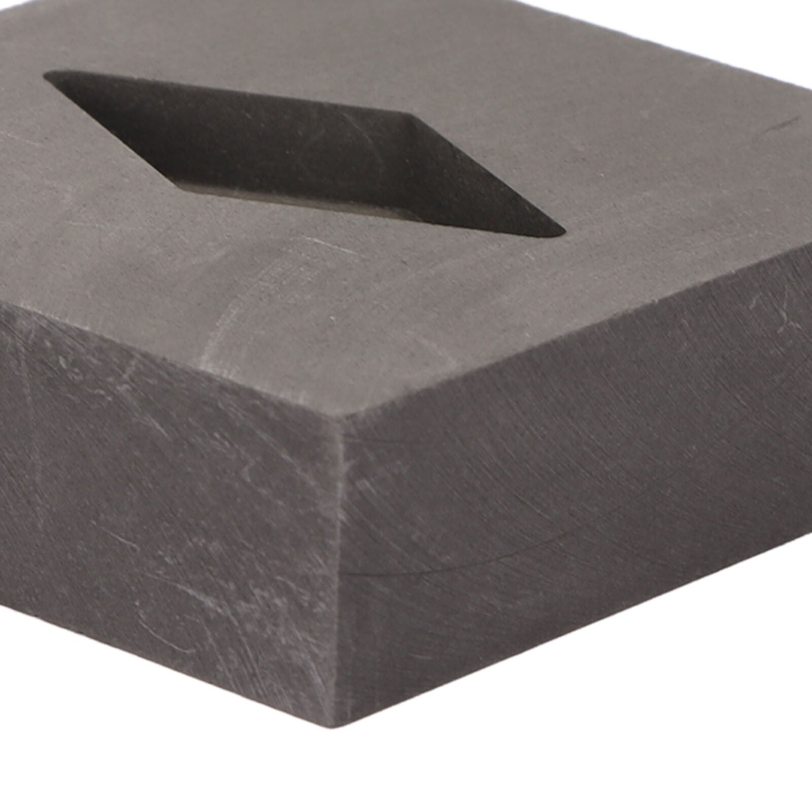 new Graphite Crucible Rhombus Shape Metal Refining Scrap Melting Ingot 50 X 50 X HGF koeek - KOEEK