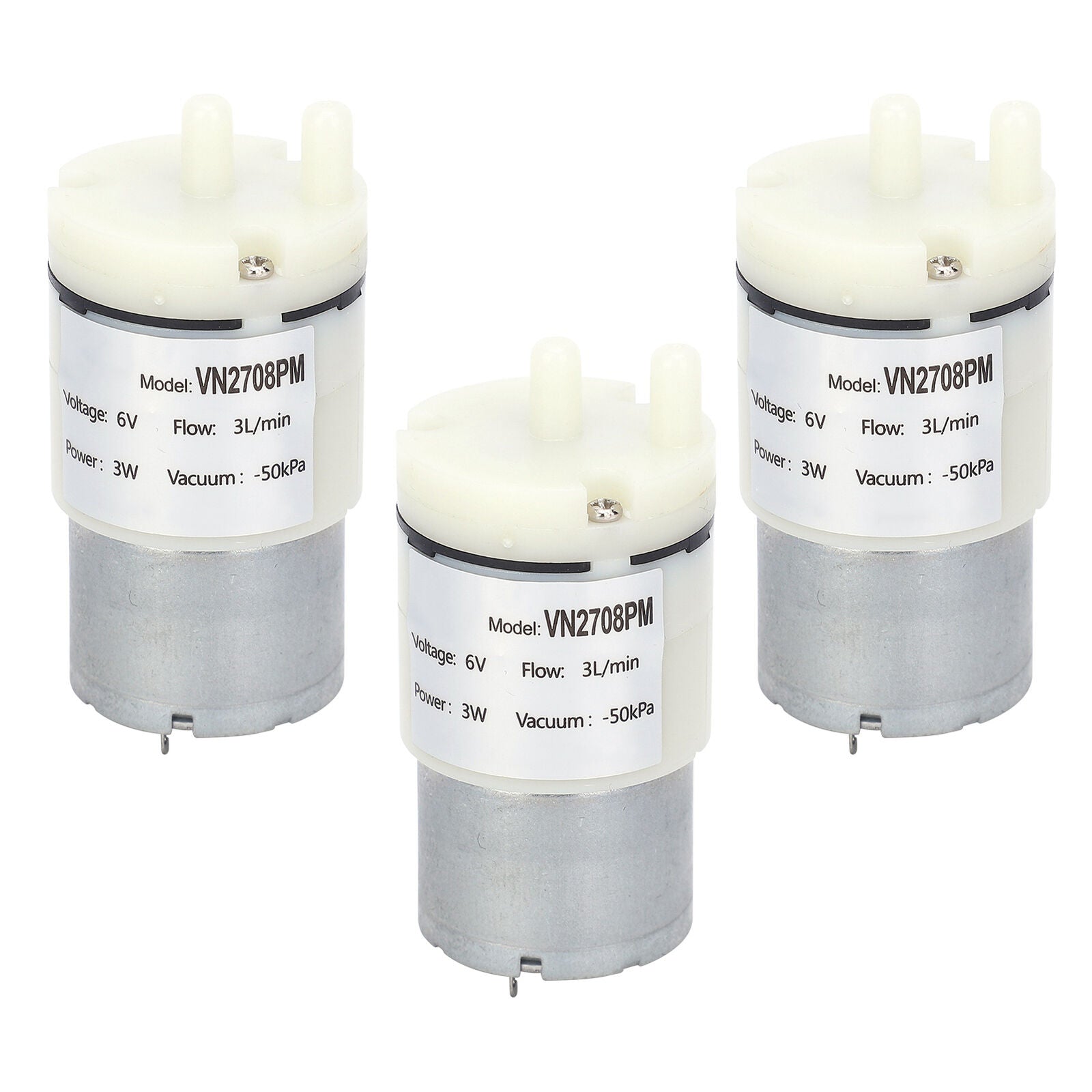 new 3Pcs Diaphragm Pump Mini Vacuum Water Motor For Fish Tank DC 6V VN2708PM koeek - KOEEK