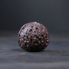 1Pair 4.4cm Yixing Purple Clay Handcarved Walnut Tea Pet Handball Luck Ornament 07FC0E-D4 - KOEEK