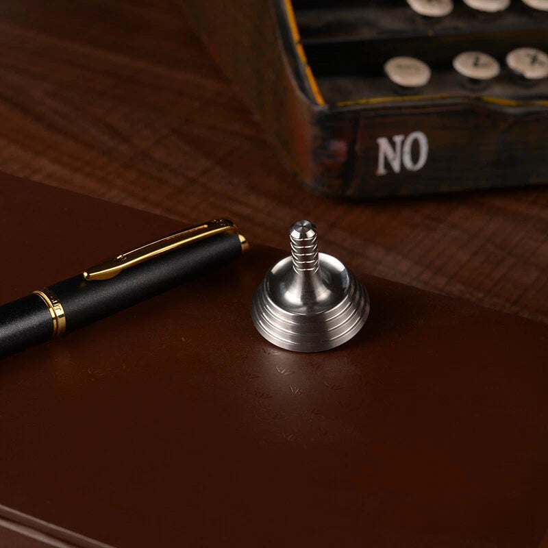Stainless Steel Brass Spinning Top EDC Desktop Spinner Fidget Toy Stress Relief 07FC0E-D4 - KOEEK