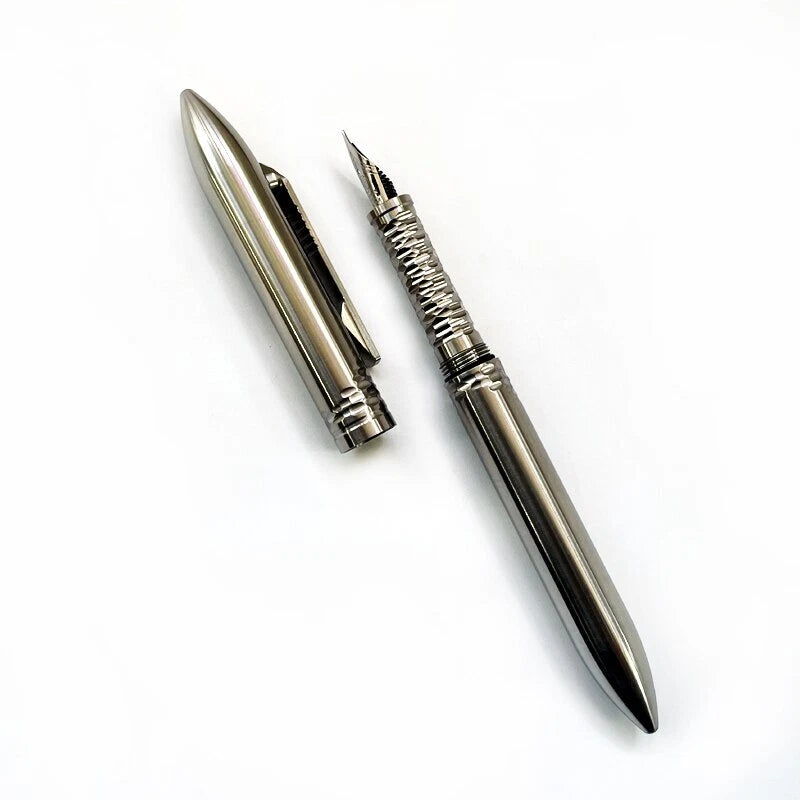 Titanium Fountain Pen EDC Business Office Student Signature Stationery Pen Gift 07FC0E-D4 - KOEEK