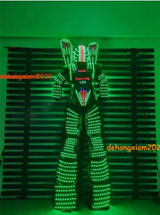 Illuminated Stilt Costume LED Robot Suit Armour DJ Party Show Light Clothing Set 07FC0E-D4 - KOEEK
