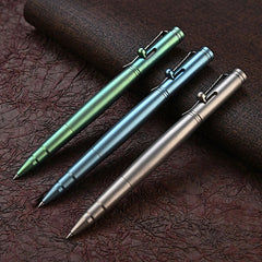 TC4 Titanium Bolt Action Ballpoint Pen EDC Pocket Pen Office Stationery Outdoor 07FC0E-D4 - KOEEK