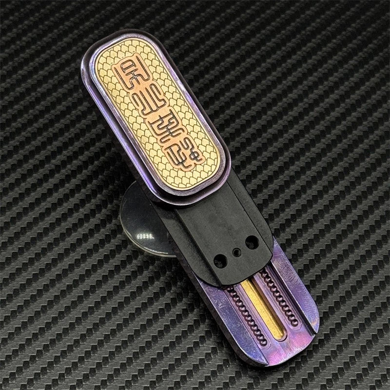 Personalized Snake Haptic Slider Titanium Alloy EDC Fidget Toy Stress Relief Hot 07FC0E-D4 - KOEEK