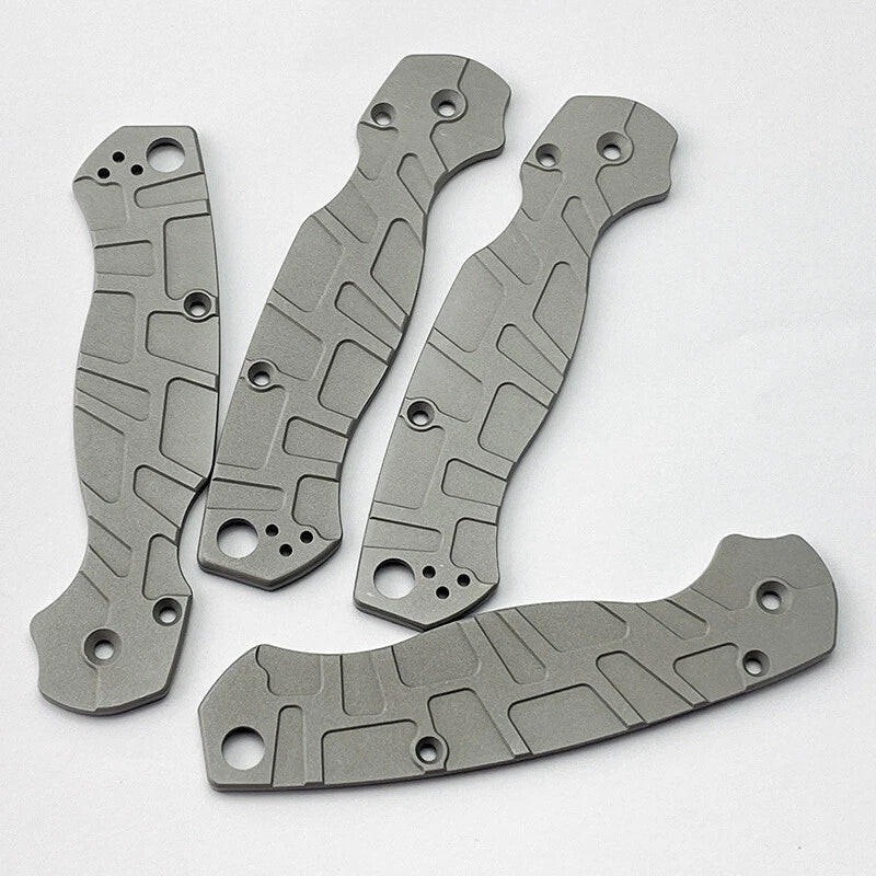 Aluminum Alloy Handle Scales Knife Grips Patch For Spyderco Paramilitary 2 C81 07FC0E-D4 - KOEEK