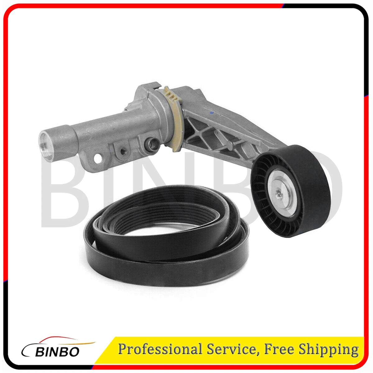 Serpentine Drive Belt Pulley Tensioner kit For Mini R55 R56 R57 R58 R59 R60 R61 07FC0E-D4 - KOEEK
