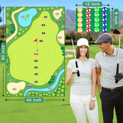 new Battle Golf Game Chipping Mat - 37pcs Sticky Pro Games Medium, Verde 07FC0E-D4 - KOEEK