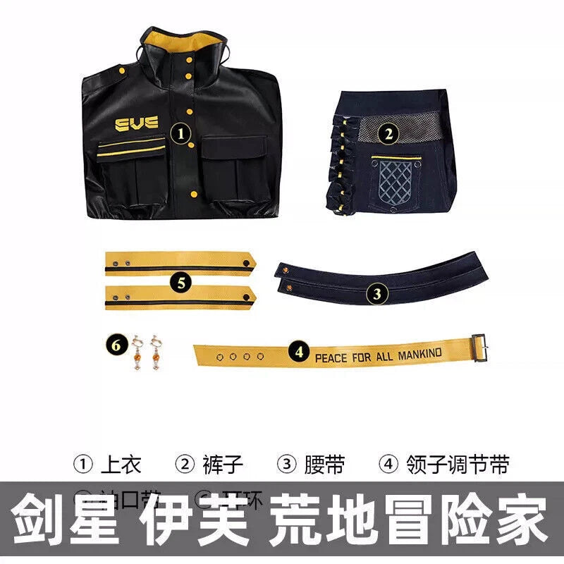 Game Stellar Blade Eve Halloween Costume Outfit Cosplay Party Dress Jacket Suit 07FC0E-D4 - KOEEK