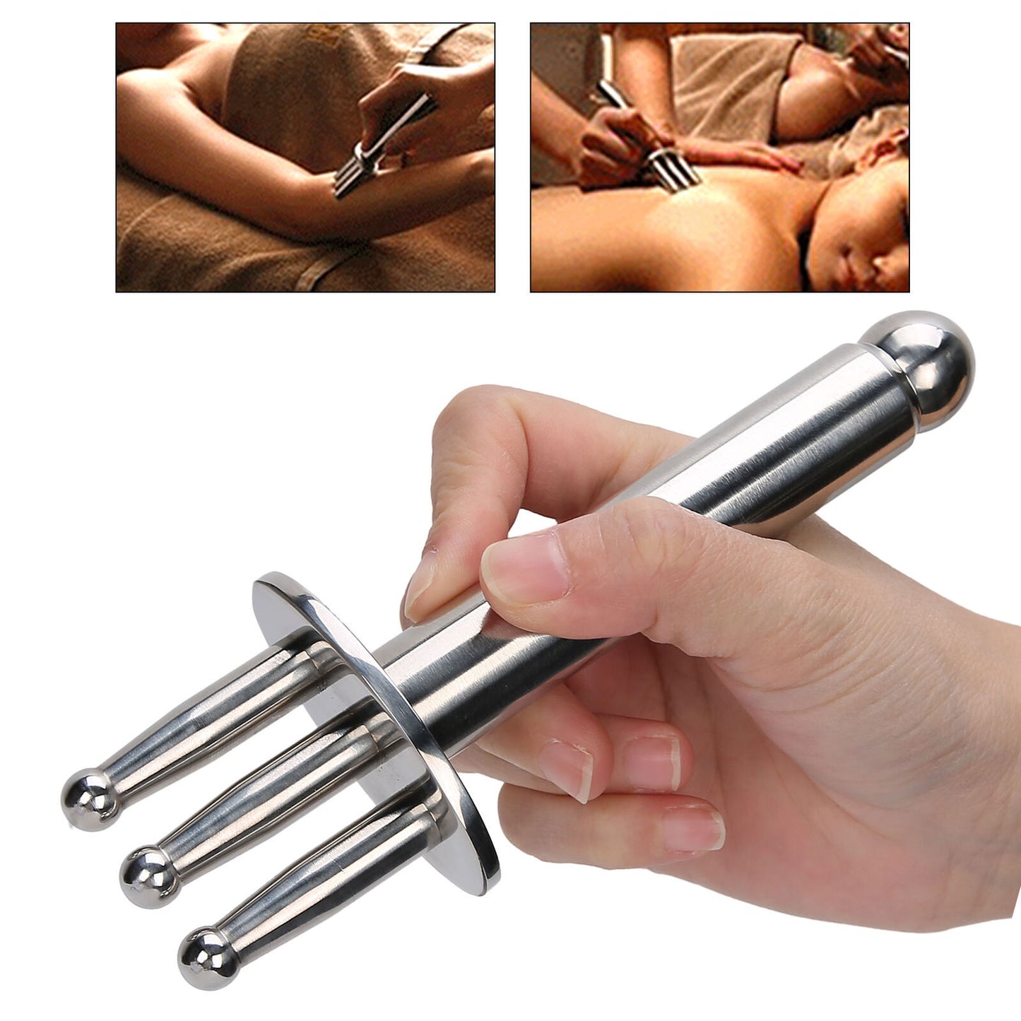 new MagnetoPen Meridians Point Lymphatic Acid Drainage Massage Stick Fork HGF koeek - KOEEK