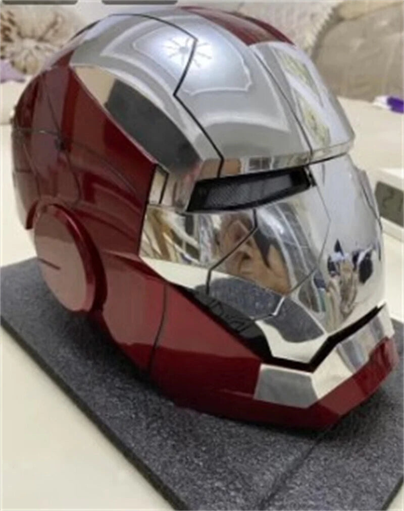 In Stock! Iron Man MK5 Wearable 1:1 Helmet Automatic Voice-Control Mask Cosplay 07FC0E-D4 - KOEEK