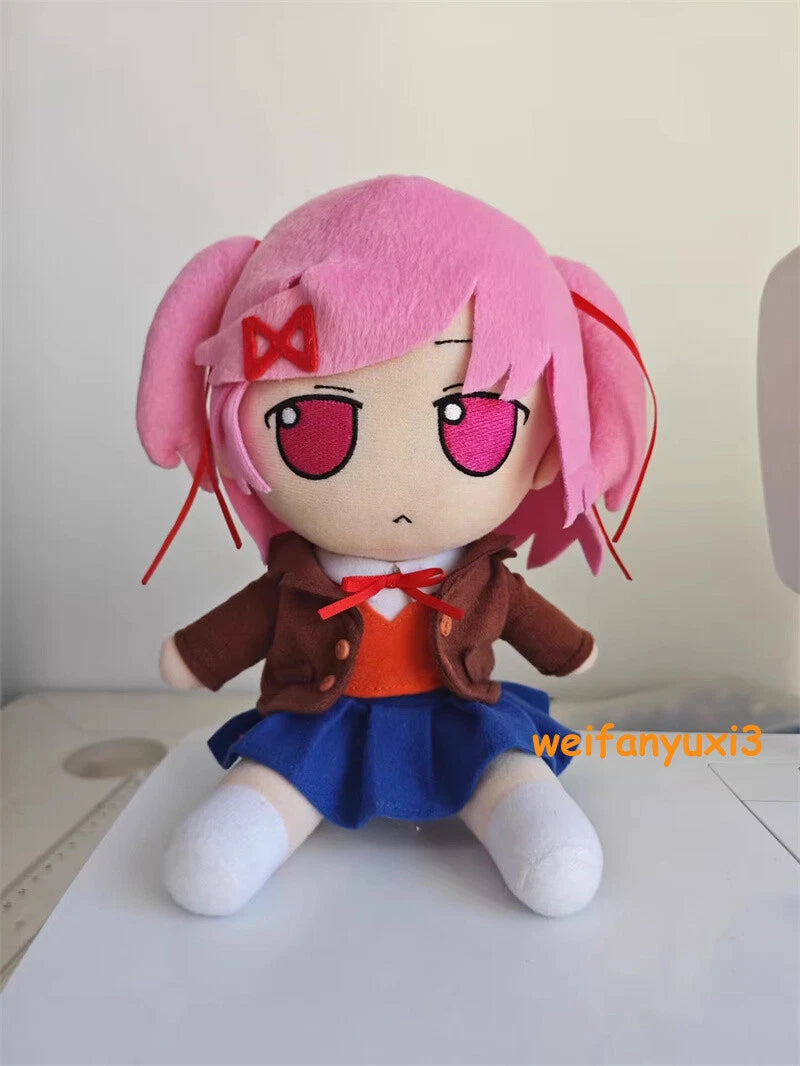Doki Doki Literature Club Plush Natsuki Plush Doll Pillow Stuffed Toy Xmas Gift 07FC0E-D4 - KOEEK