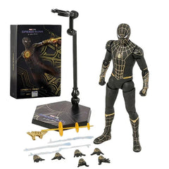 ZD Toys Marvel Spider-Man No Way Home Black Gold Suit 7" Collectible Figure 07FC0E-D4 - KOEEK