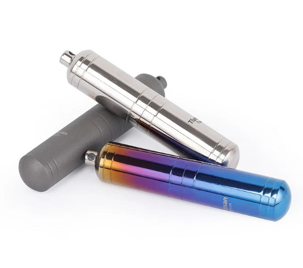 Pure Titanium Waterproof Pill Case Keychain pill Holder Container Organizer EDC 07FC0E-D4 - KOEEK