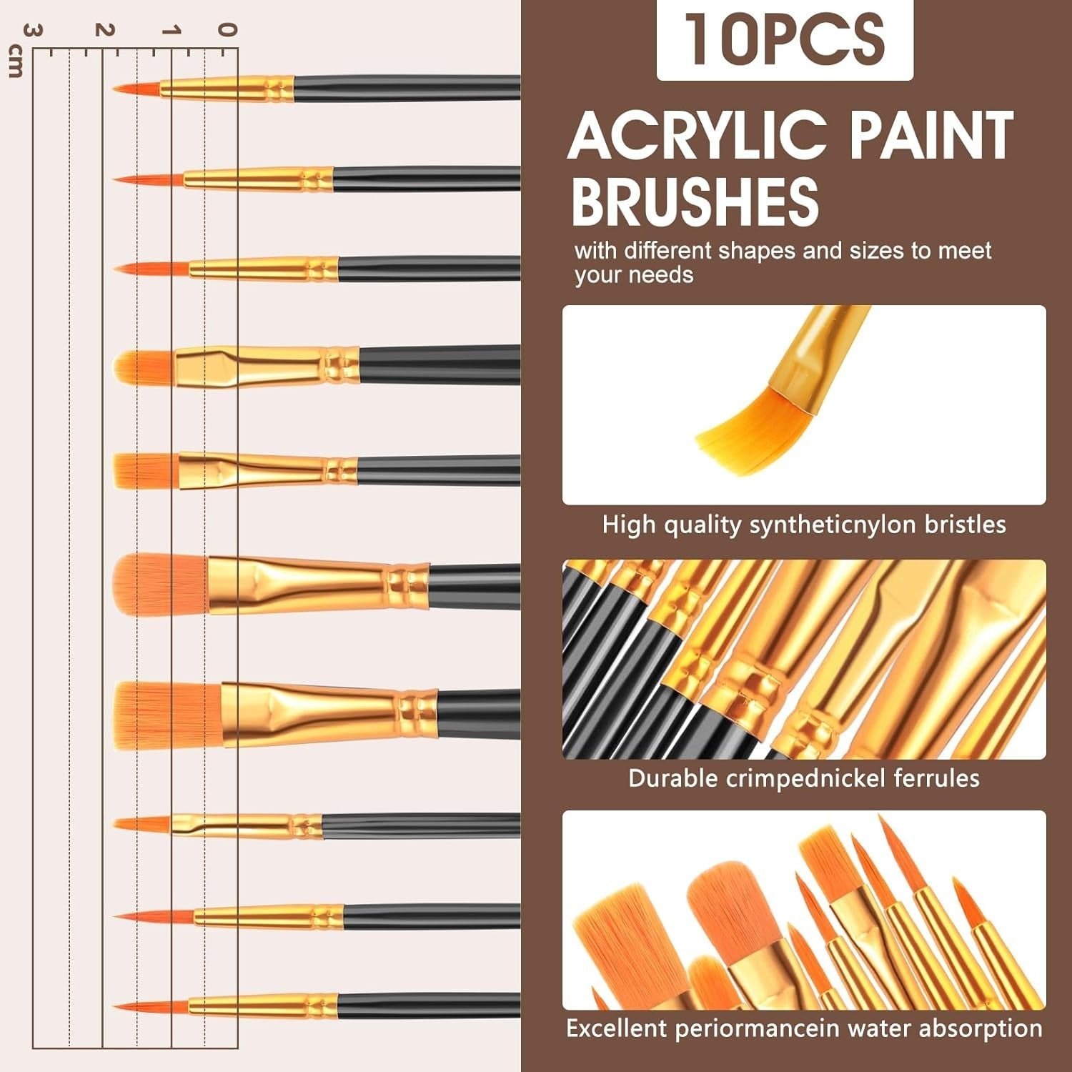 new ESRICH 40PCS Acrylic Paint Set,Professional Painting 30 Piece Set, 24 color ESRICH - KOEEK