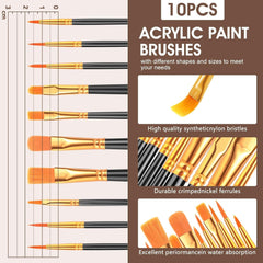 new ESRICH 40PCS Acrylic Paint Set,Professional Painting 30 Piece Set, 24 color ESRICH - KOEEK