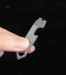 Mini Titanium Keychain Multi Tools Pry Bar Crowbar Opener Outdoor Pocket EDC 07FC0E-D4 - KOEEK