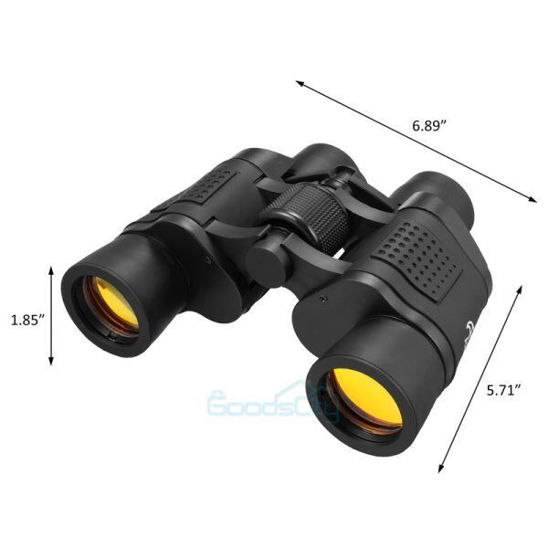 ny 60x60 HD Night Vision Militær Zoom Kraftig kikkert Teleskop Jakt og etui