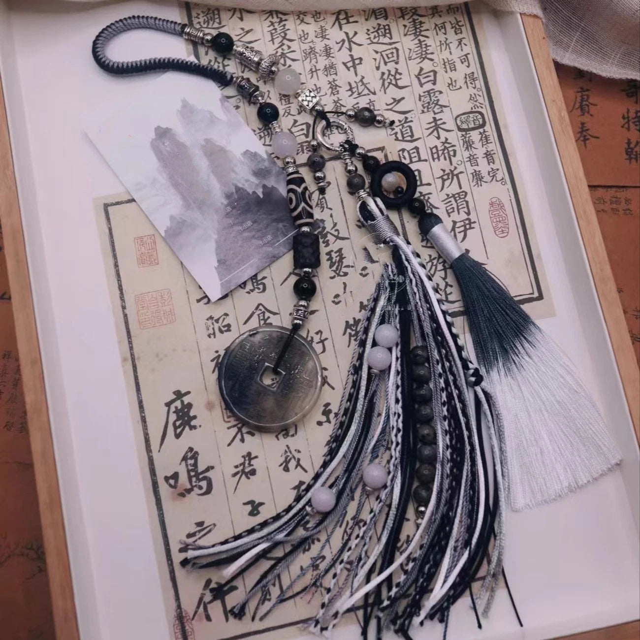 Tibetan Tassel Hanging Pendant Woven Car Decoration 07FC0E-D4 - KOEEK