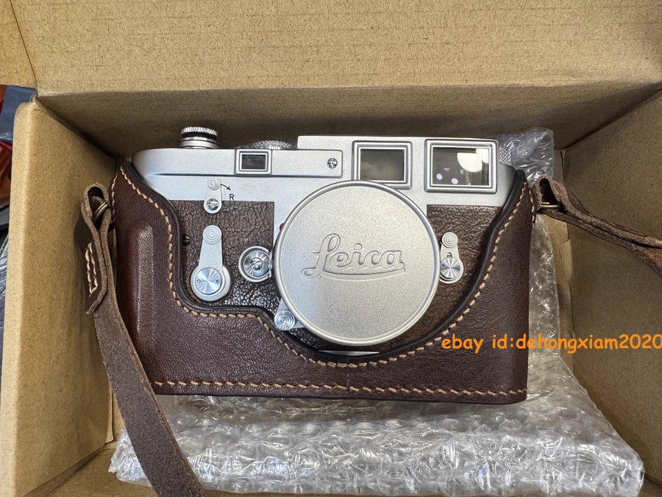 Handmade Leather Camera Half Case Protective Cover for Leica M3 07FC0E-D4 - KOEEK