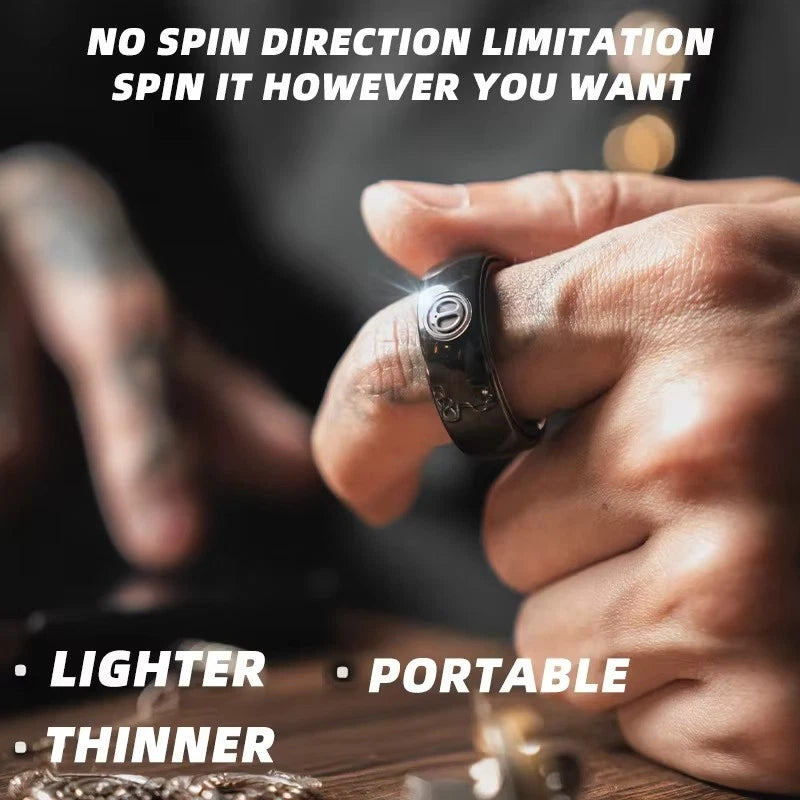 LAUTIE Mechanic Ratchet Ring Mechanical Fingertip Decompression Desktop EDC Toys 07FC0E-D4 - KOEEK