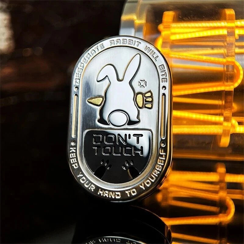 Novel Metal Fidget Slider Cartoon Rabbit Pattern Fidget EDC Toys Stress Relief 07FC0E-D4 - KOEEK