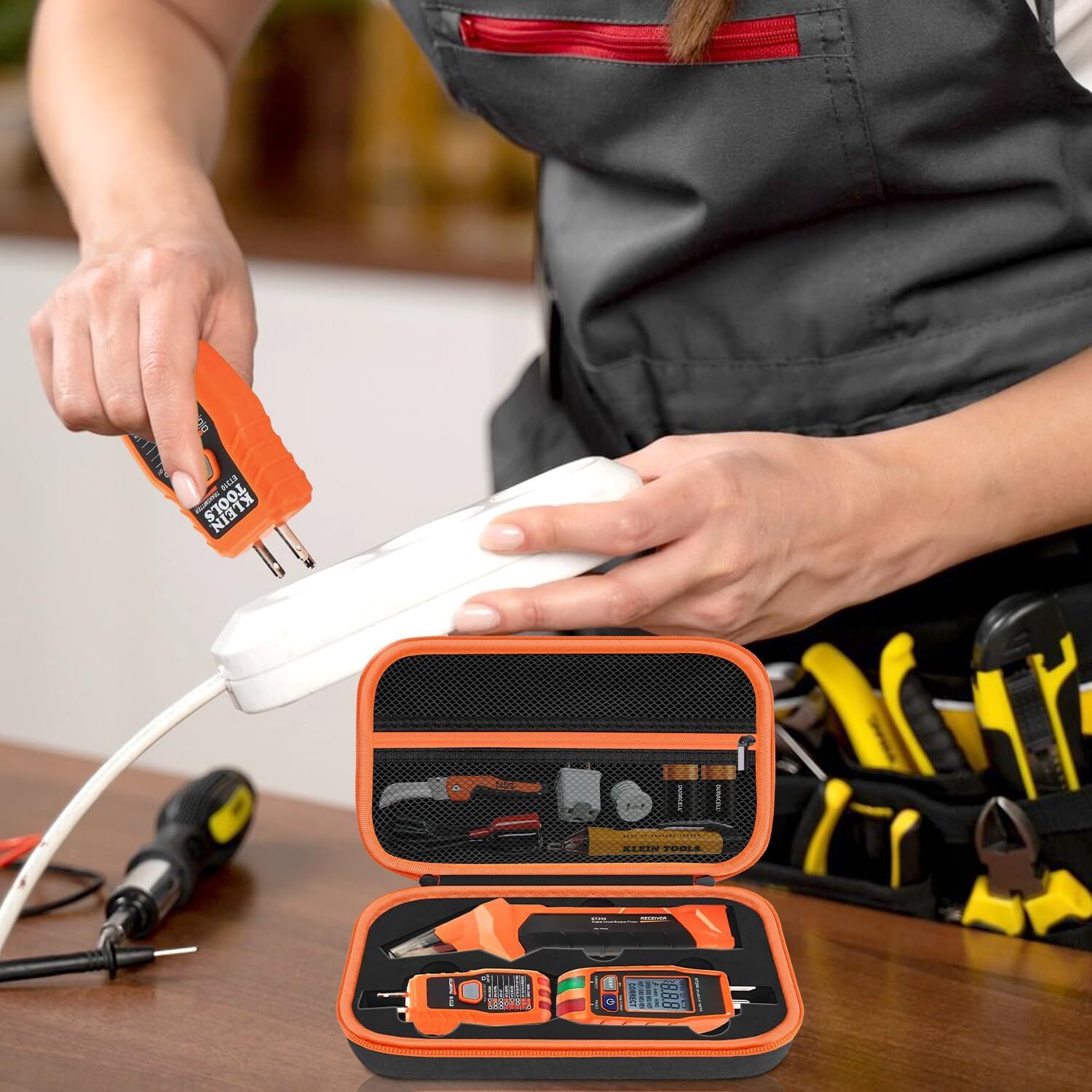 new Carrying Case for Klein Tools ET310 AC Circuit Breaker Finder Electric Black 07FC0E-D4 - KOEEK