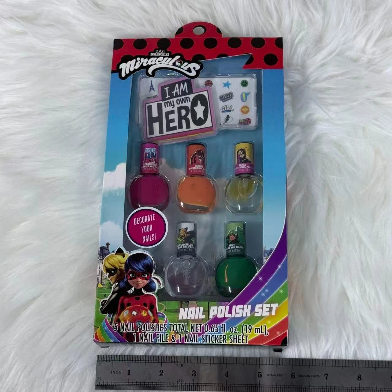 Miraculous Ladybug 5pk Nail Polish in Box – Kids Gift Set, Gift for Children MIRACULOUS_LADYBUG - KOEEK