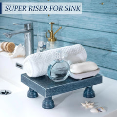 Decorative Display Risers for Home Decor - Wood Pedestal Stand for Kitchen 07FC0E-D4 - KOEEK