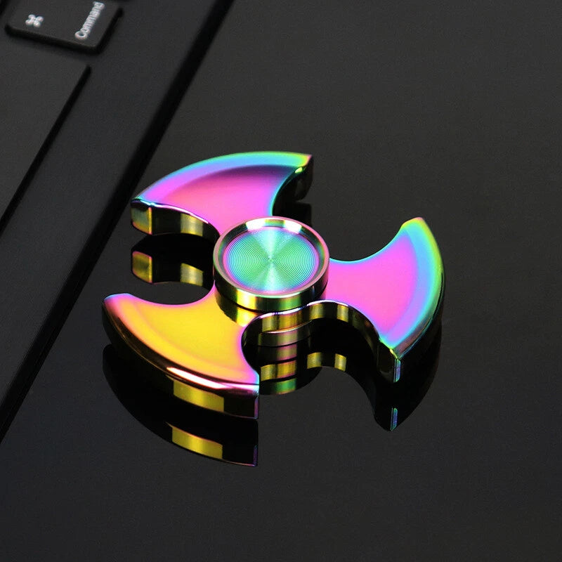 Pure Steel Fidget Hand Spinner Finger Gyro Toys EDC Focus Stress Reliever gift 07FC0E-D4 - KOEEK
