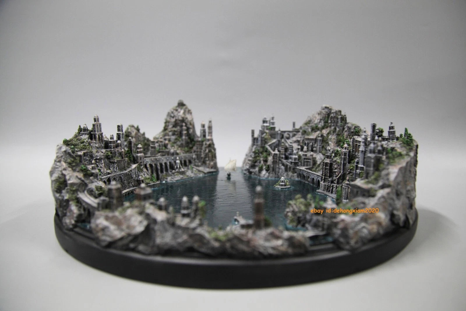 The Lord of the Rings The Hobbit Grey Havens Scene Display Resin Statue Model 07FC0E-D4 - KOEEK