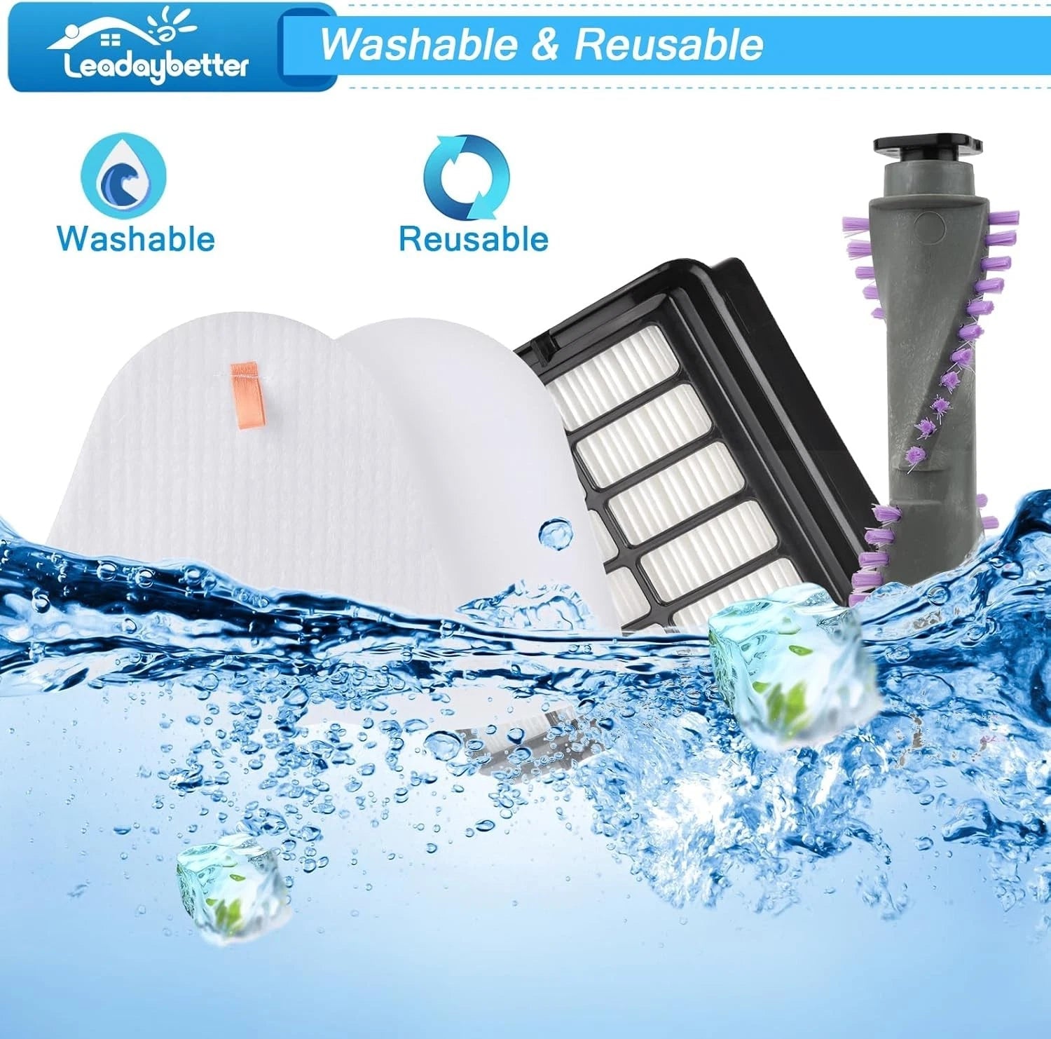 Brush Roll Filter Replacement for Shark Navigator Lift Away 07FC0E-D4 - KOEEK