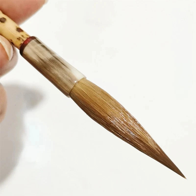 22cm Weasel Hair Handmade Professional Cursive Calligraphy Brush Drawing Pen 07FC0E-D4 - KOEEK
