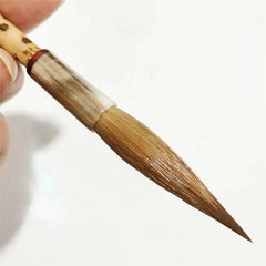 22cm Weasel Hair Handmade Professional Cursive Calligraphy Brush Drawing Pen 07FC0E-D4 - KOEEK