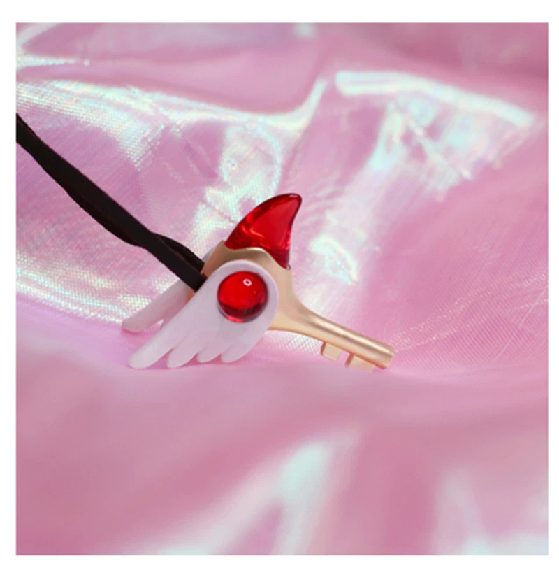 Anime Card Captor Sakura Kinomoto Sakura Magic key Necklace Cosplay Gift 07FC0E-D4 - KOEEK