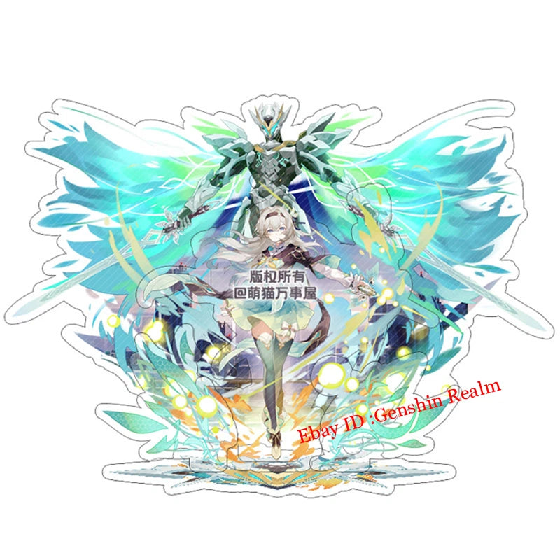 Anime Honkai: Star Rail Firefly Acrylic Desktop Stand Figure Collection Decor 07FC0E-D4 - KOEEK