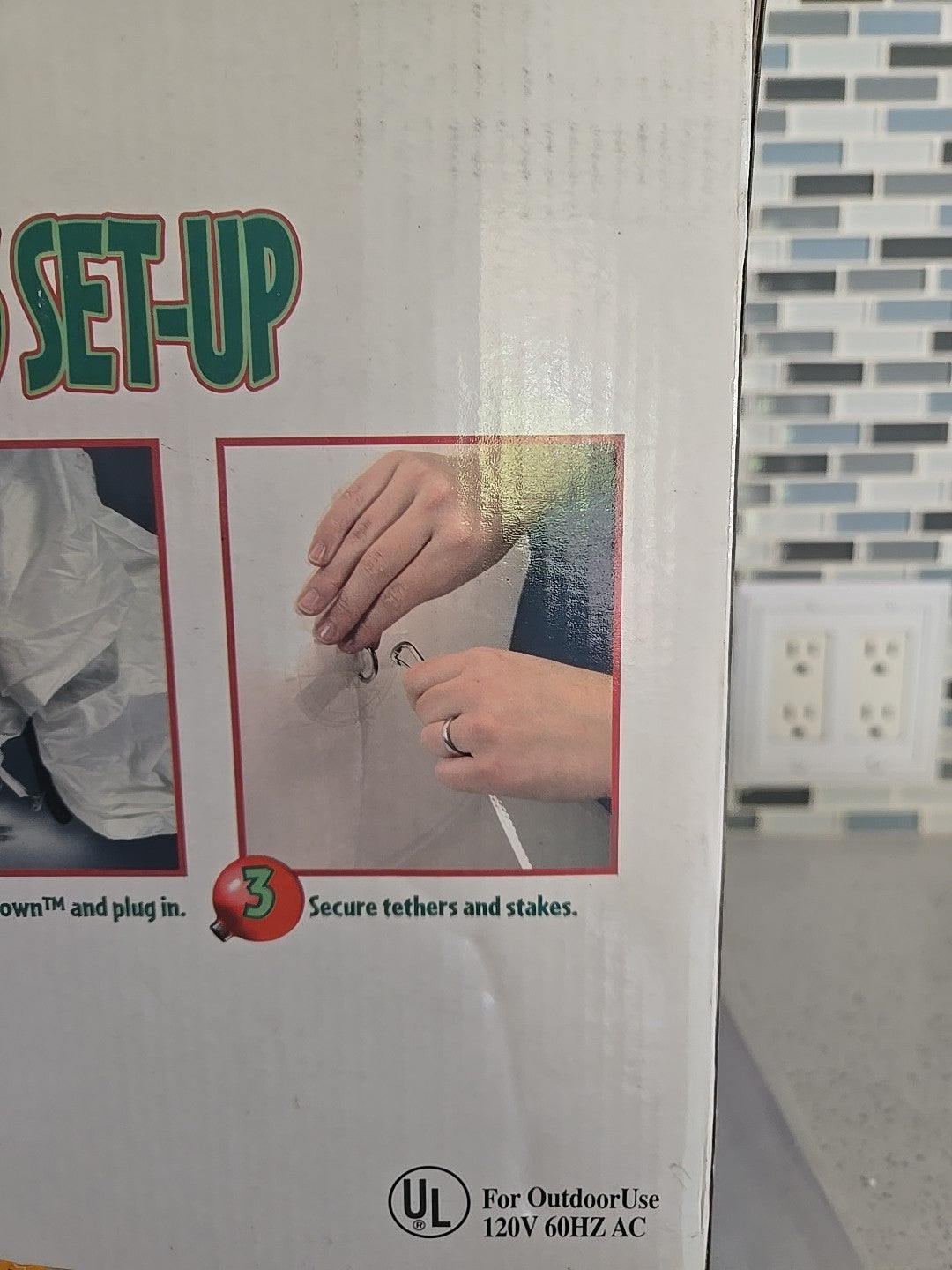 2003 GEMMY 8 Ft Giant Inflatable Santa Lighted Christmas Yard Display- GEMMY - KOEEK