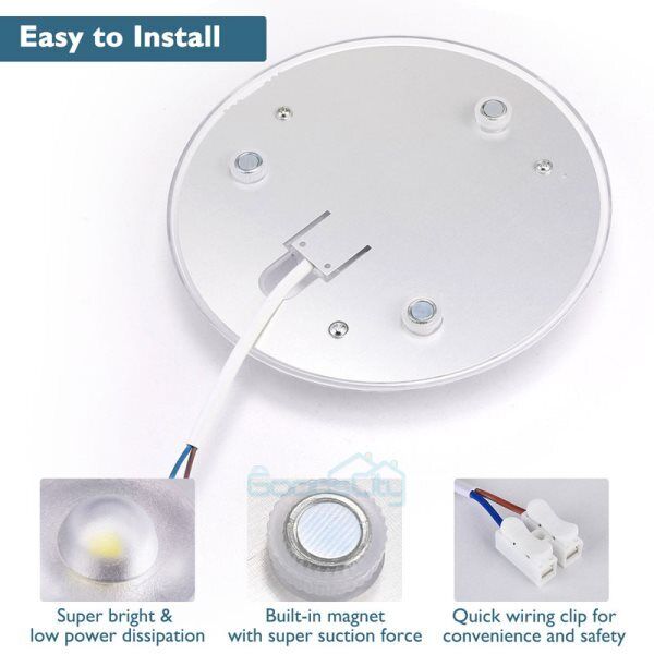 24W 6500LM Circle LED Ceiling Light Fixture for Home Replacement