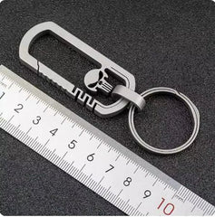 Titanium Alloy Skull Quick Release Hanging Buckle Car Keychain Key Ring EDC Gift 07FC0E-D4 - KOEEK