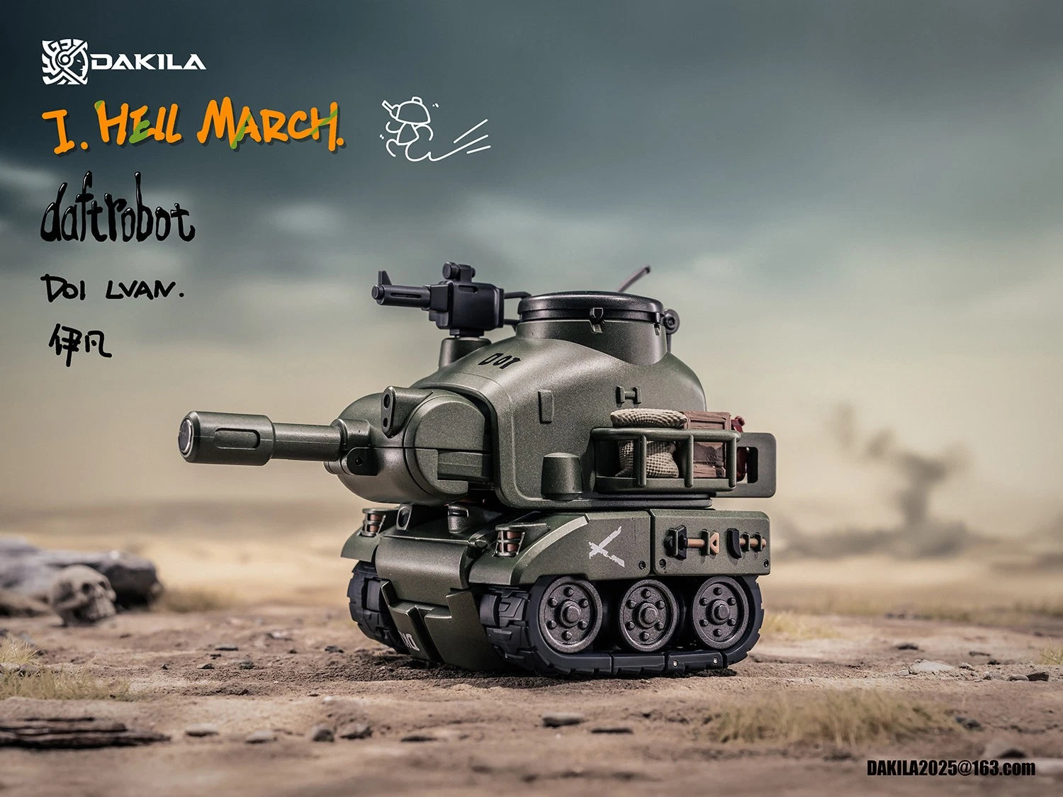 In Stock DAKILA DAFTBOTS D01 LVAN Ivan Robot Collectible Action Figure Model DAKILA - KOEEK