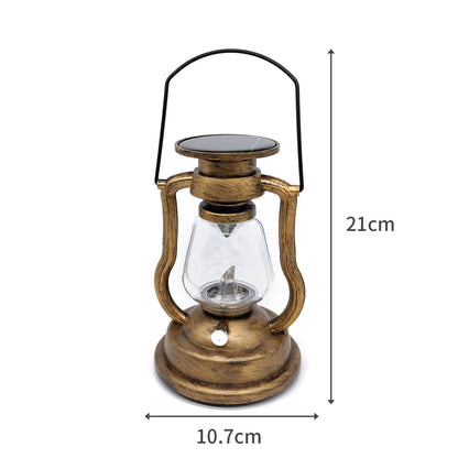 new Solar Lantern Outdoor, Hanging Solar Lights Flickering Flame LED Vintage koeek - KOEEK