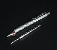 Titanium Alloy Pocket Ballpoint Pen Portable Tactical Signature Working Pen EDC 07FC0E-D4 - KOEEK