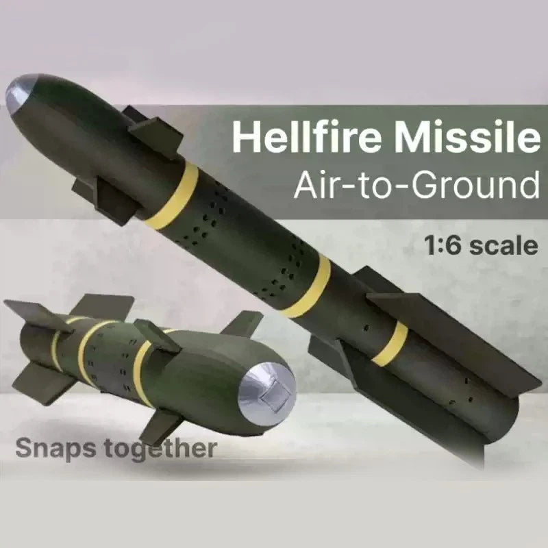 1:6 AGM-114 Air-to-Ground Missile Model / Sci-Fi Prop Replica Toy 07FC0E-D4 - KOEEK