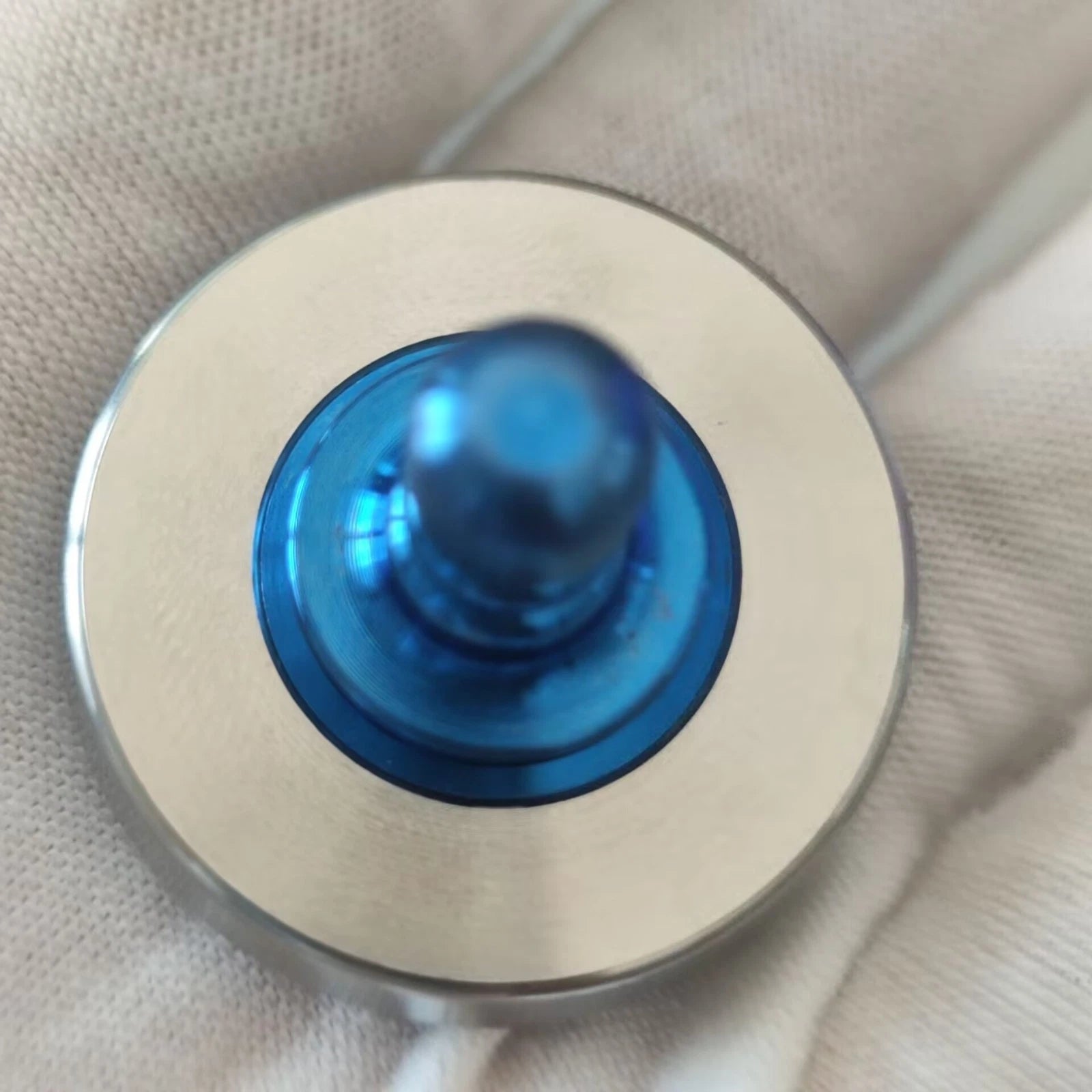 Titanium+Stainless Steel Spinning Top Finger Spinner Ceramic Bead Fidget EDC Toy 07FC0E-D4 - KOEEK